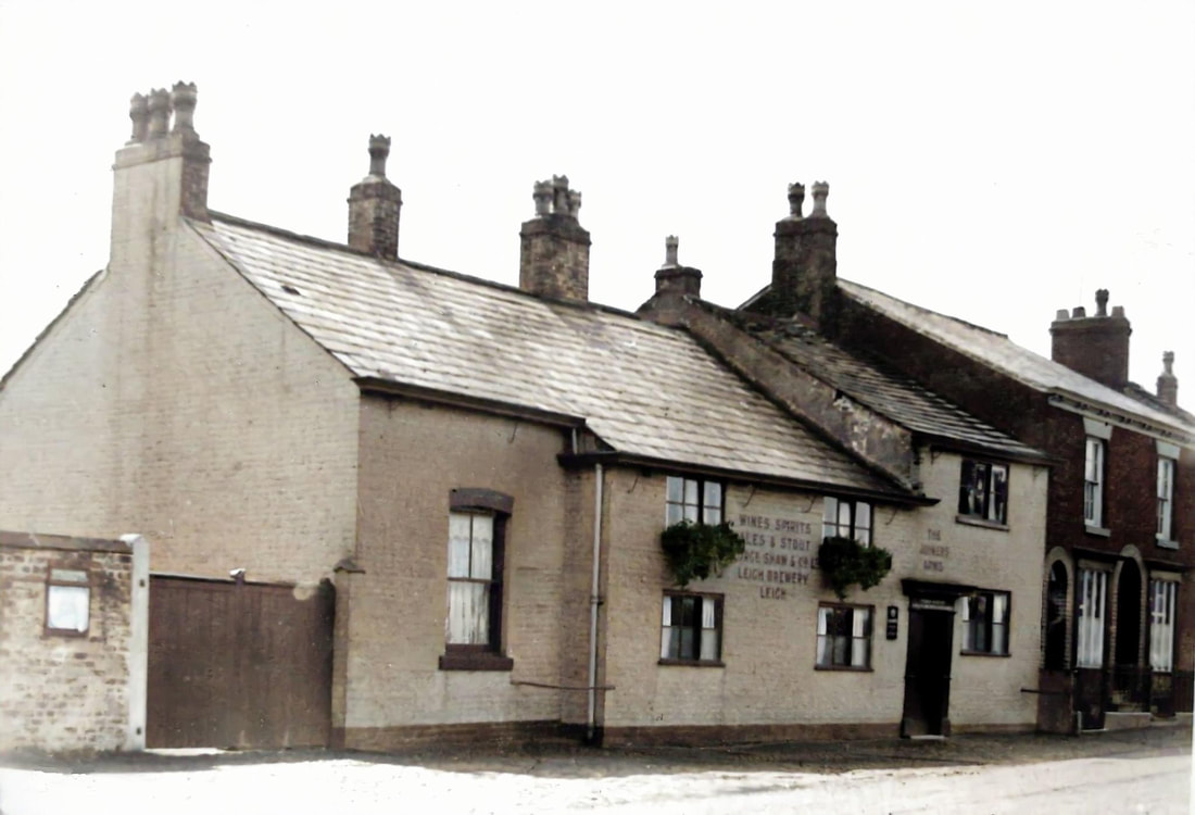 black and white image of joiners arms public house