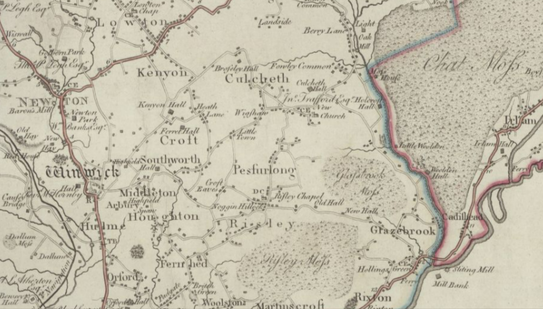 Map of Winwick 1786