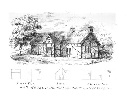sketch and plan of civil war era house