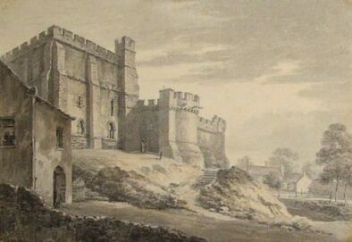 Watercolour of Lancaster Castle