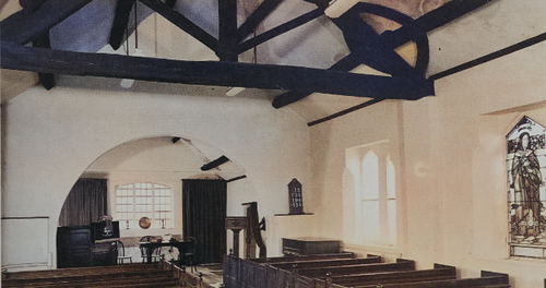 colour image of 18th Century chapel interior